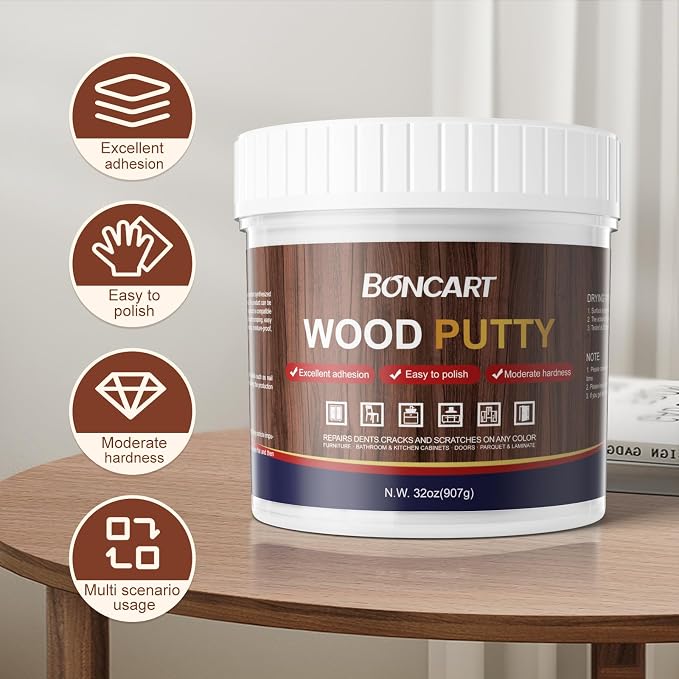 Boncart 32oz Wood Filler Putty - Image 6