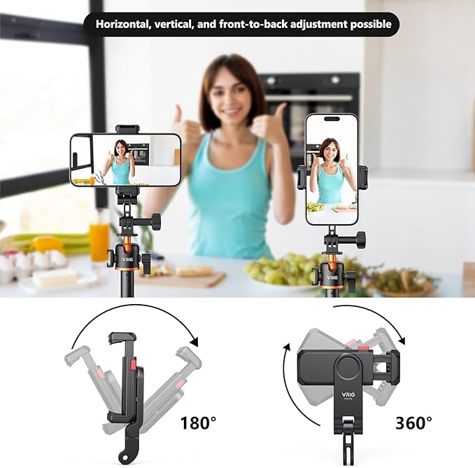 VRIG Phone Holder/Hot Shoe Mount Adapter Kit Compatible - Image 6