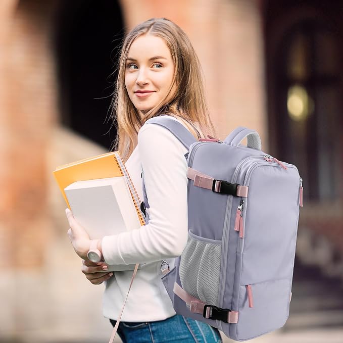 Hanples Large Travel Backpack for Women as Person Item Flight Approved - Image 9