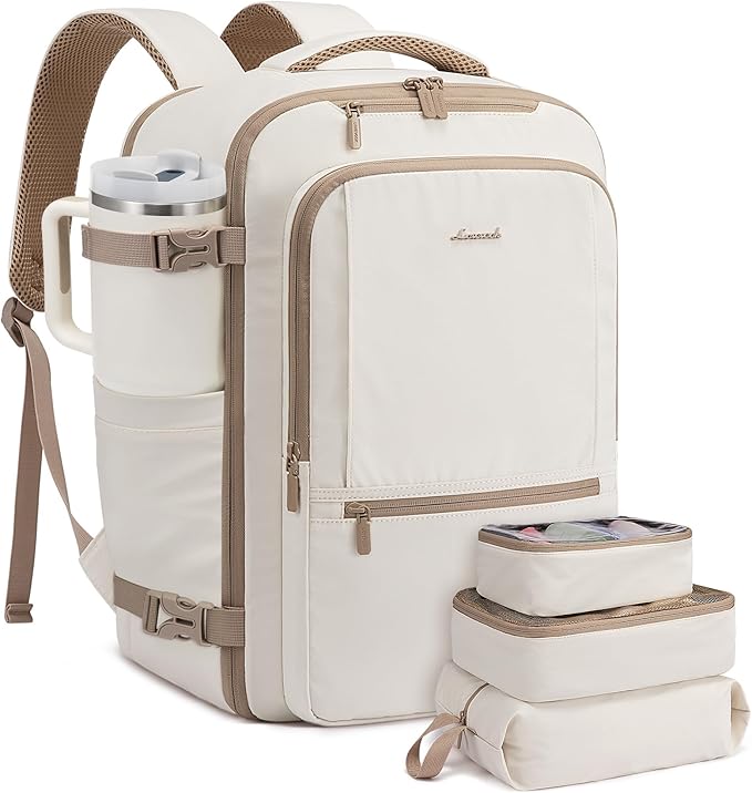 LOVEVOOK Travel Backpack for Women & Men, 40L Large Carry On Backpack Airline by LOVEVOOK
