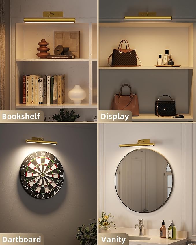 EZVALO Picture Lights for Wall, 6000mAh Rechargeable Battery 16″ Painting Light - Image 8