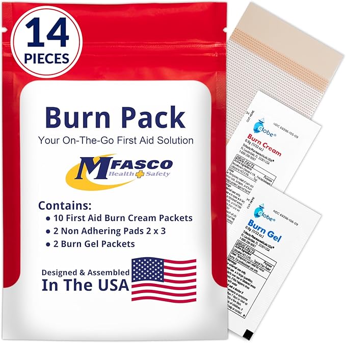 MFASCO First Aid Kit Refill Burn Care Refill Pack by MFASCO