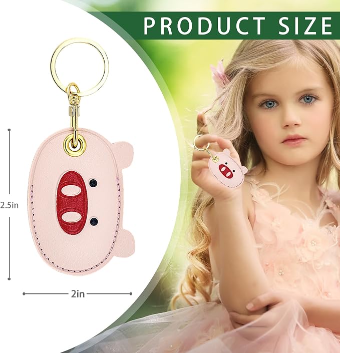Leather Keychain Case Holder Compatible - Image 2