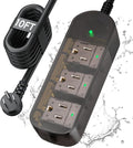 Outdoor Power Strip Weatherproof, Transparent IPX6 Waterproof Surge Protector by ZZJPowerStrip