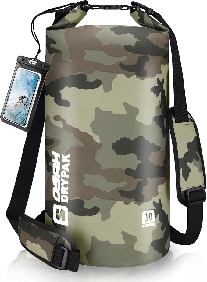 Waterproof Dry Bag, 5L/10L/20L/30L/40L Roll Top Lightweight Storage Backpack by OSAHDRYPAK