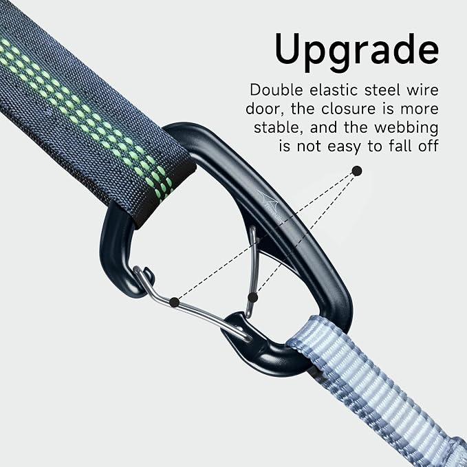 Heavy Duty Carabiner Clip Hook 8KN, - Image 3