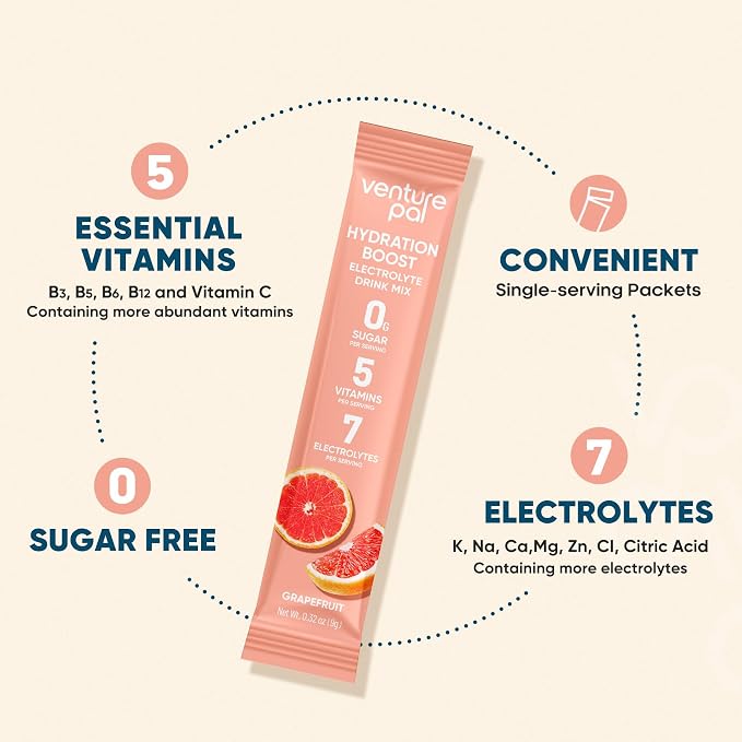 Venture Pal Sugar Free Electrolyte Powder Packets - Image 5