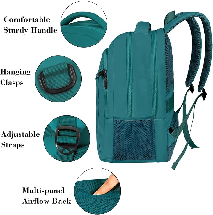 MATEIN Slim Laptop Backpack, Anti Theft 15.6 inch Computer Travel Backpack - Image 6