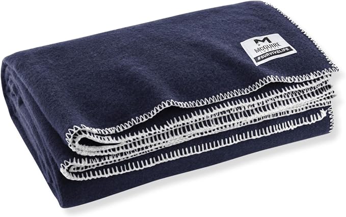 M MCGUIRE GEAR Heavy Duty Wool Blanket, and First Aid Use – Mil-Spec, Fire by McGuireGear