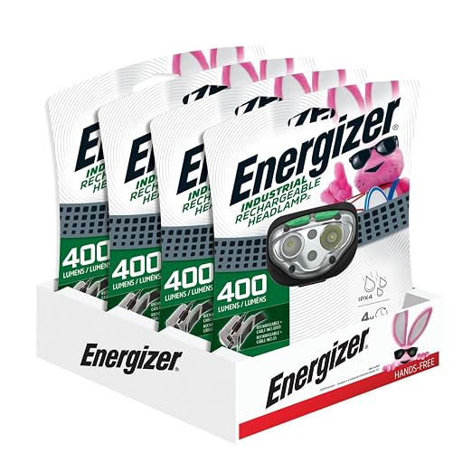 Energizer LED Rechargeable Headlamp Flashlight, 15-Hour Run Time, 400 Lumens by Energizer