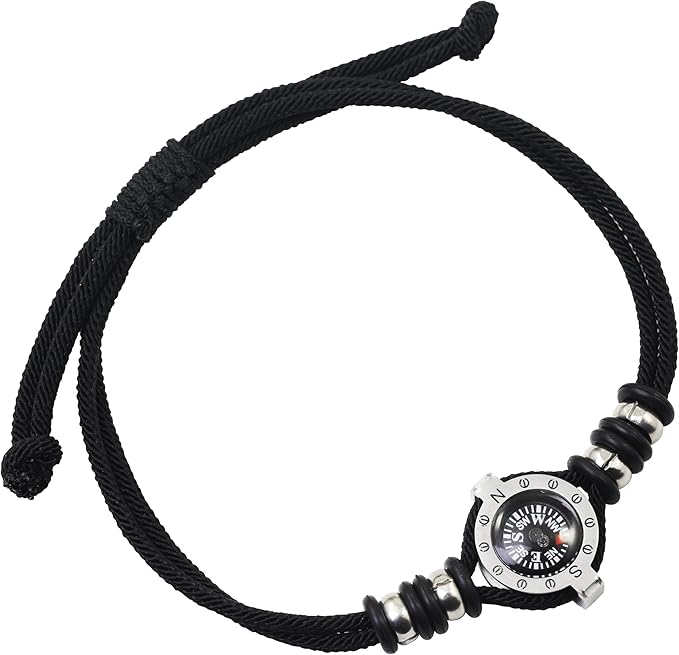 Innocence Adjustable Paracord Wrist Compass Bracelet by InnocenceFashionJewelrys
