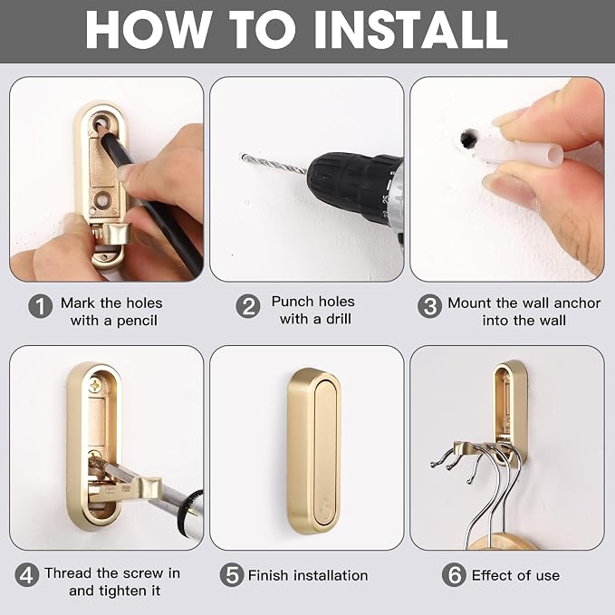 Dntorx Folding Wall Hooks - Image 5