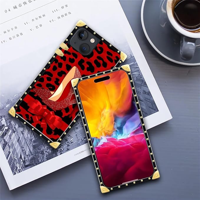 Compatible with iPhone 15 Case, Elegant High Heels Luxury Golden Decoration - Image 6