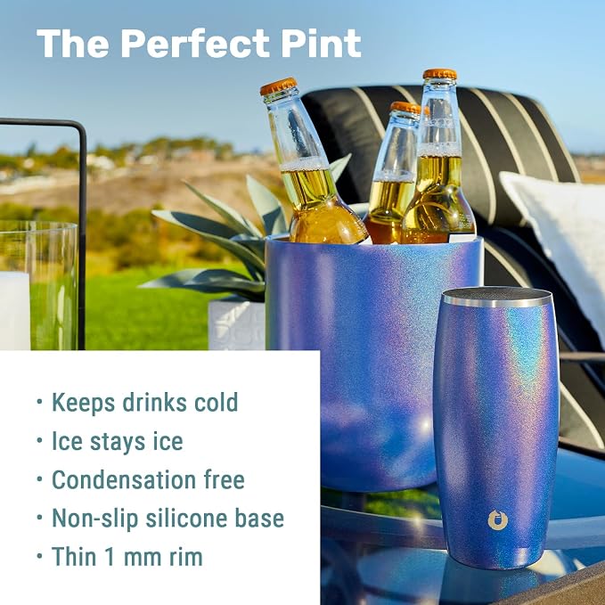 SNOWFOX Insulated Beer Glasses, Premium Vacuum Insulated Stainless Steel - Image 2