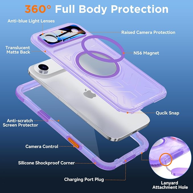 WIFORT for iPhone 17 Air Waterproof Case, - Image 7