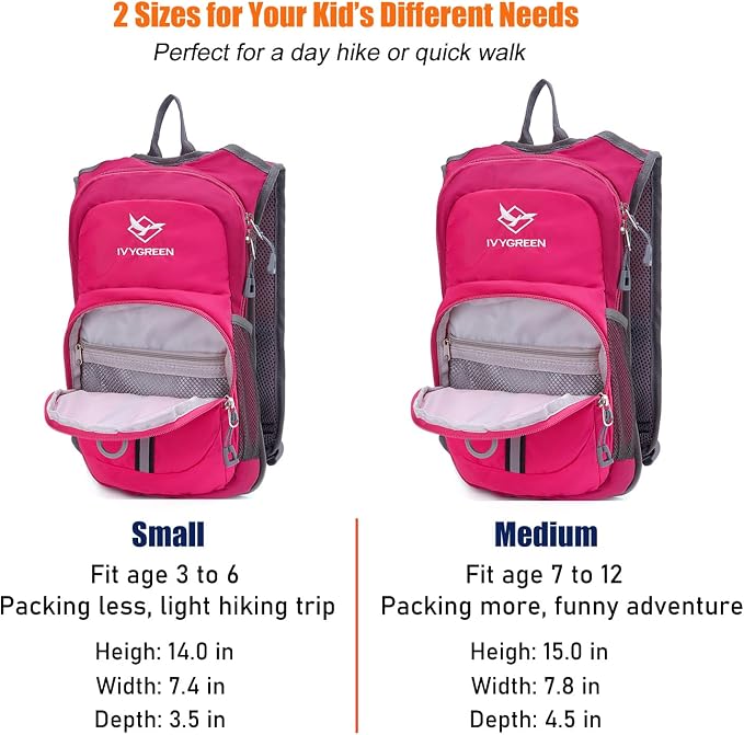 Ivygreen Kids Hydration Backpack, Hiking Backpack - Image 6
