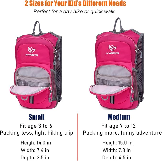 Ivygreen Kids Hydration Backpack, Hiking Backpack - Image 5