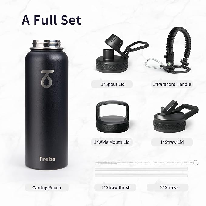 Trebo 40oz Water Bottle Insulated - Image 6