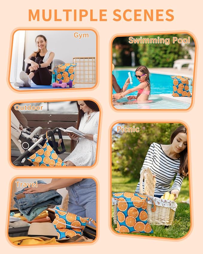 babygoal Wet Dry Bags for Baby Cloth Diapers, Washable Travel Bags, Gym Bag for - Image 3