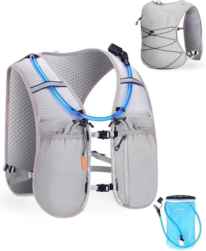 ECOHUB Running Hydration Vest Backpack, Lightweight Hydration Pack Bag Daypack by ECOHUB