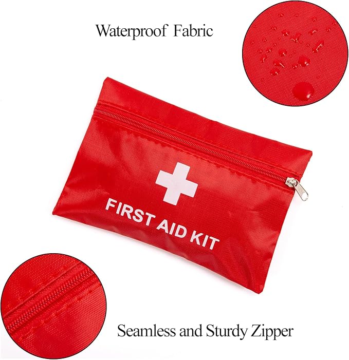 QCWN 12 Pack Empty First Aid Bag Mini Medical Kit Pouch Small Travel Emergency - Image 5