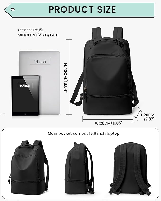 Gym Backpack for Women, Gym Bag - Image 3