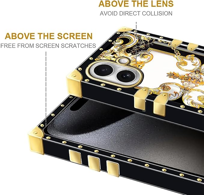 for iPhone 17 Case Luxury Golden Decoration - Image 7