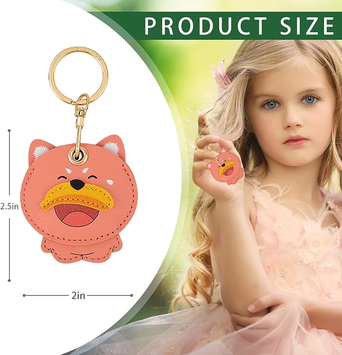 Leather Keychain Case Holder Compatible - Image 2