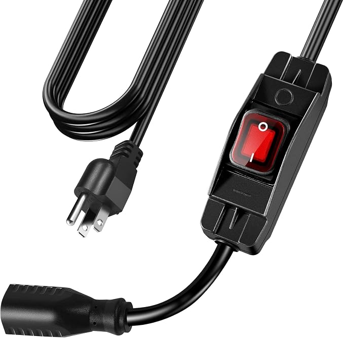 Extension Cord with Switch On/Off Waterproof Switch 6Ft No Plugging and by EasyToOperateLow-CostSolution