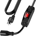 Extension Cord with Switch On/Off Waterproof Switch 3Ft No Plugging and by EasyToOperateLow-CostSolution