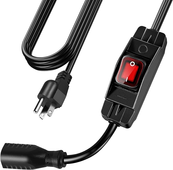Extension Cord with Switch On/Off Waterproof Switch 3Ft No Plugging and by EasyToOperateLow-CostSolution