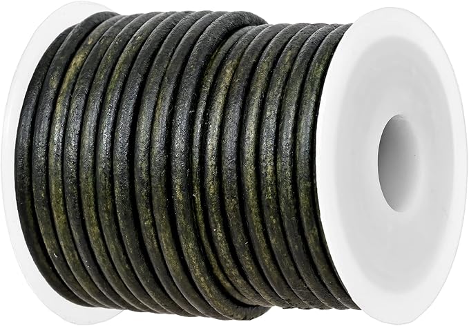 GENIQUE Real/Genuine Round Leather String Cord by GENIQUE