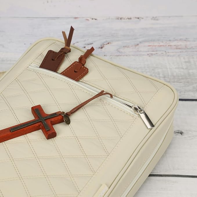 FINDCOZY Bible Cover for Women, Durable Carrying Book Case Church Bag for - Image 4