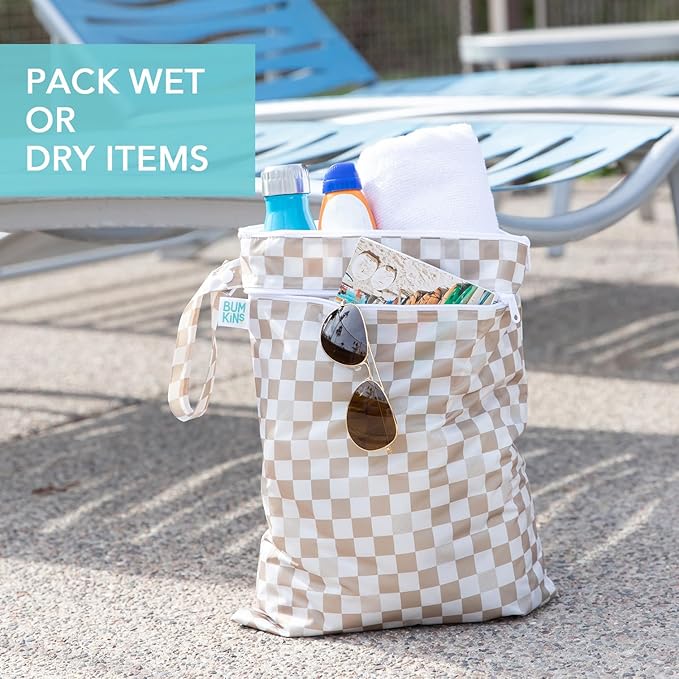 Bumkins Waterproof Wet Dry Bag for Baby, Swim Suit, Cloth Diapers, Pump Parts - Image 3