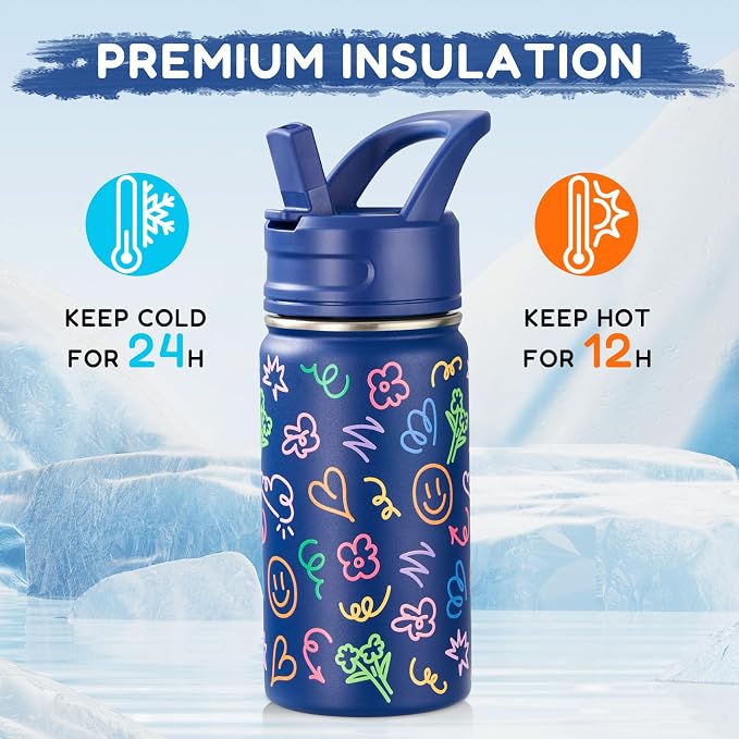 Fijinhom 12oz Water Bottle for School, Bottles - Image 5