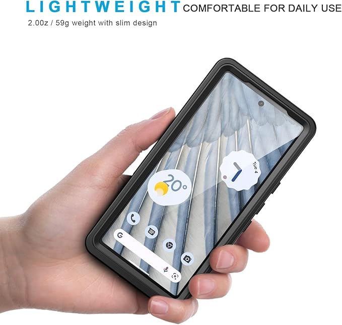 Lanhiem for Google Pixel 7a Case, IP68 Waterproof Dustproof - Image 4