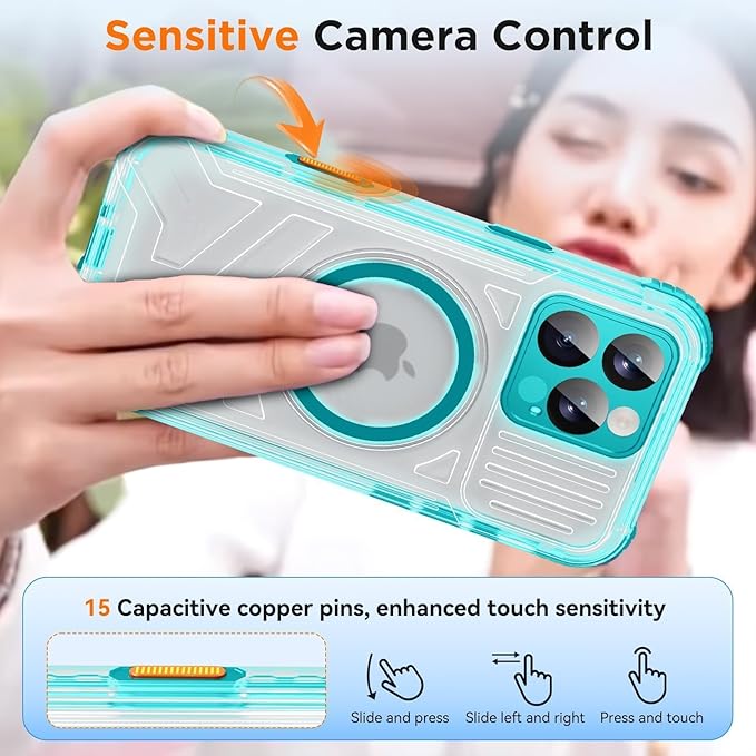 WIFORT for iPhone 16 Pro Max Waterproof Case, Fit for Magsafe Full Body - Image 5