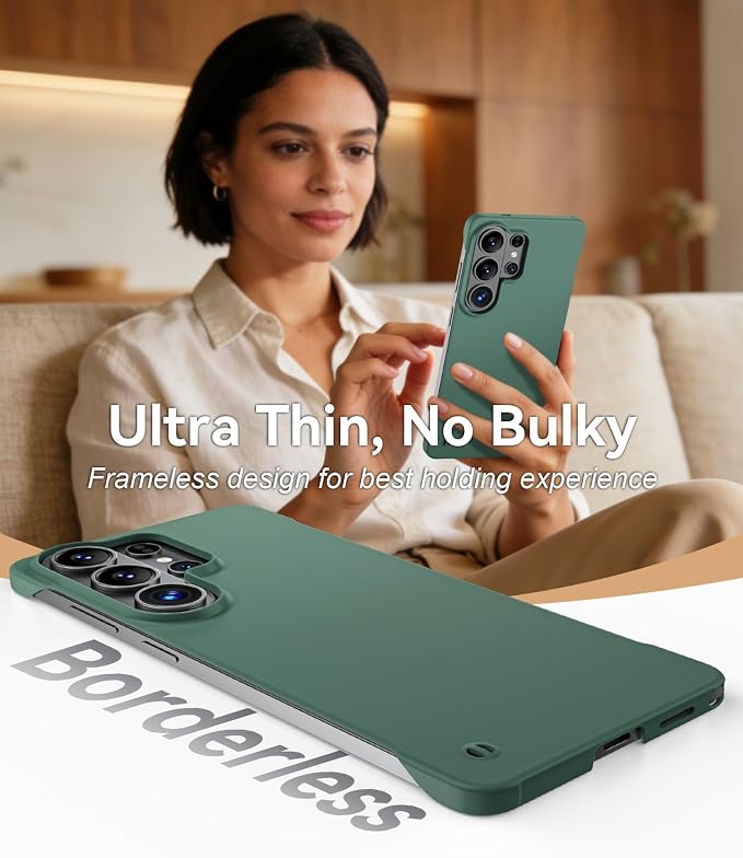 GRECAZO Slim Borderless for Samsung Galaxy S26 Phone Case 6.3" Ultra-Thin - Image 3