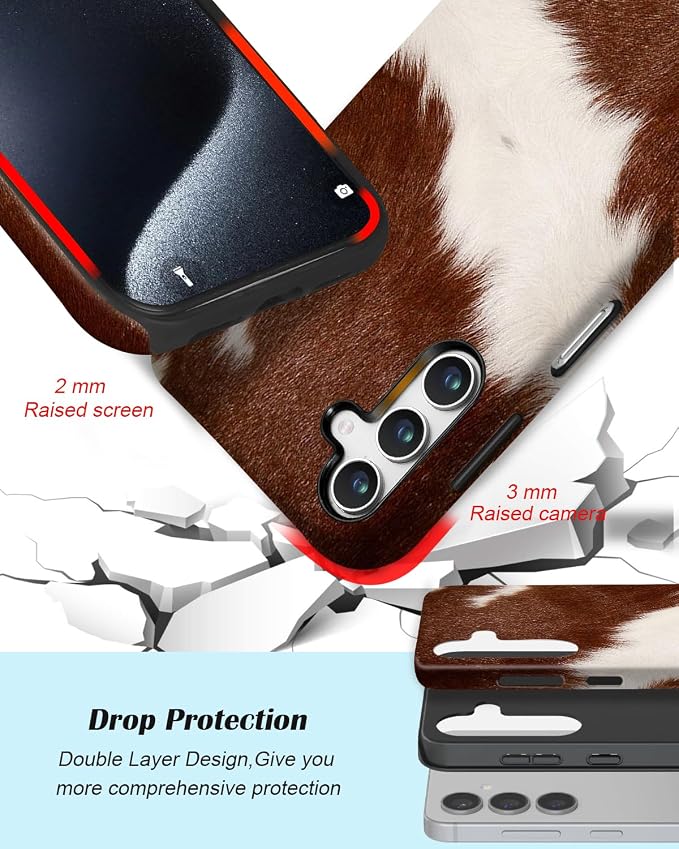Compatible for Samsung Galaxy A37 5G Case, Dual Layer Heavy Duty 2 in 1 - Image 3