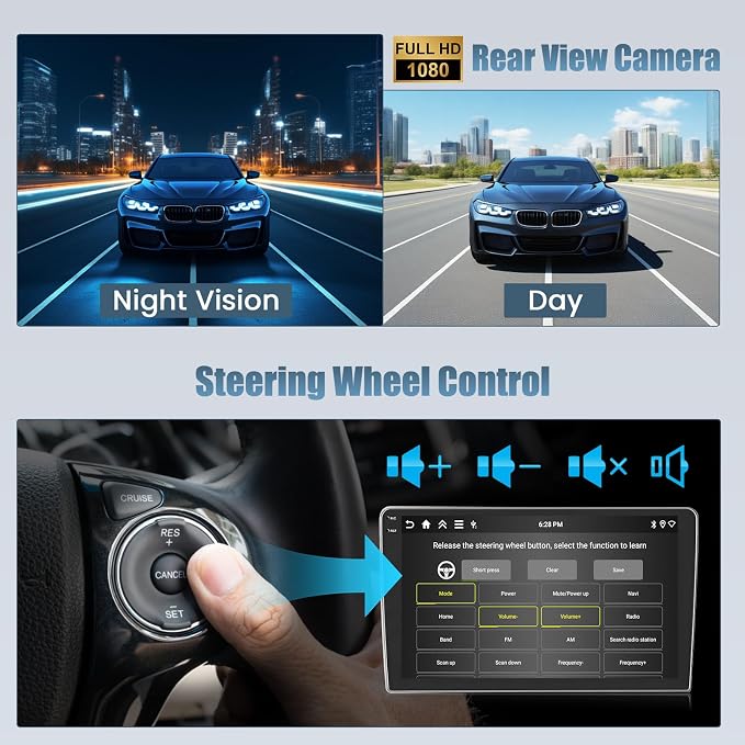4+128G Radio for Jeep Compass Patriot 2010-2016, 10.1" Touch Screen Radio Kit - Image 7