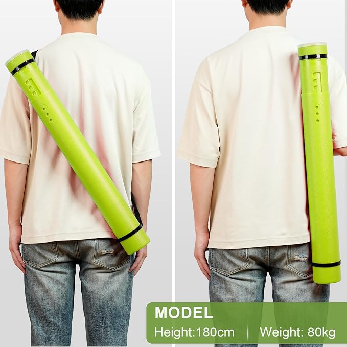 DEWEL Poster Tube, Waterproof Poster Holder Plastic Expandable - Image 8