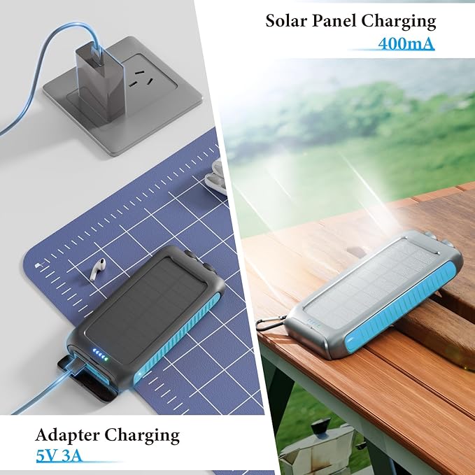 Solar Charger Power Bank 49800mAh Portable 15W Fast Charging Power Bank - Image 3