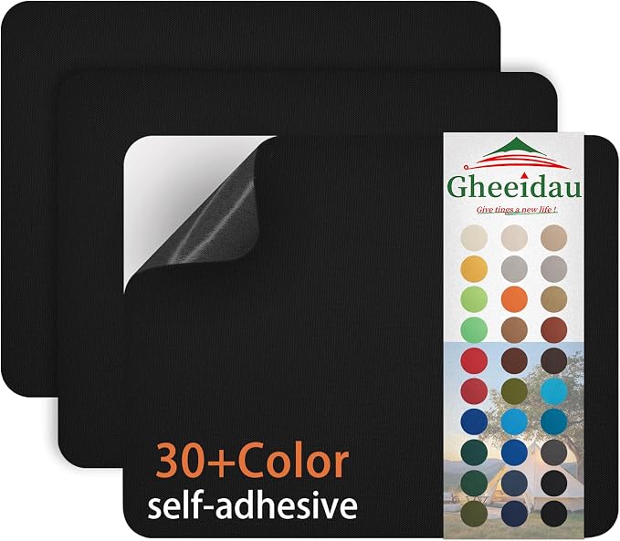 Gheeidau Canvas Repair Patch 9×11 Inch 3Pcs Waterproof Self-Adhesive Fabric by Givethingsanewlife