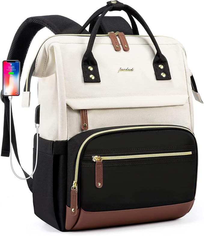 Focdod Laptop Backpack for Women, 17 Inch Work Business Backpacks Purse by FOCDOD