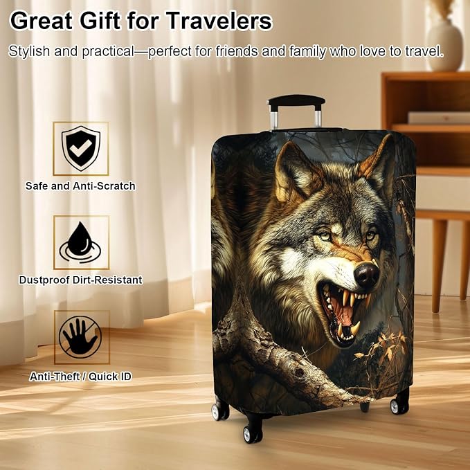 Luggage Cover Protector for 30-32 Inch Suitcases, TSA Approved Elastic Travel - Image 7