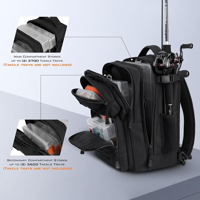 KastKing BlowBak Tactical Sling Tackle Bag-Lightweight Fishing Backpack Storge - Image 4