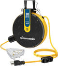 DEWENWILS 30FT Retractable Extension Cord Reel, Ceiling/Wall Mount 14/3 SJTW by DEWENWILS