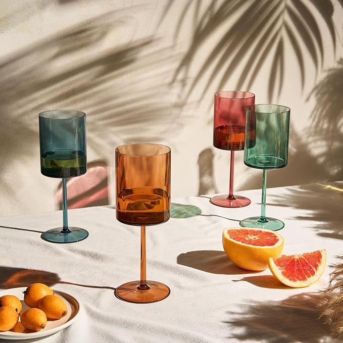 Unbreakable Stemmed Square Tritan Acrylic Floating Wine Glasses European Style - Image 8