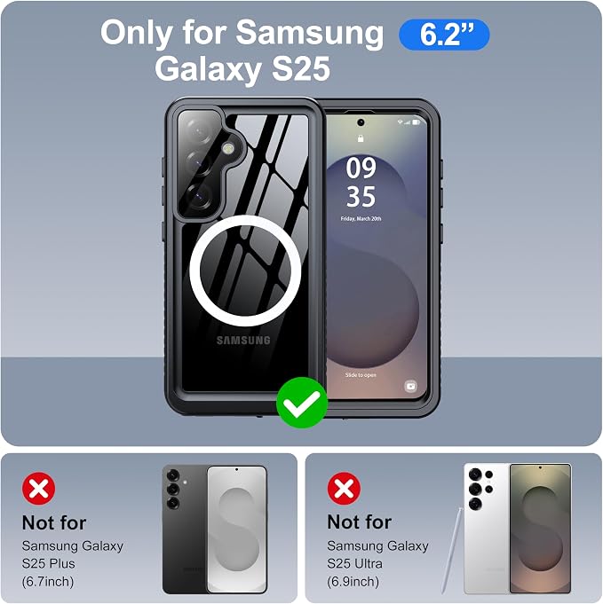 ANTSHARE IP68 Waterproof Case for Samsung Galaxy S25 - Image 2