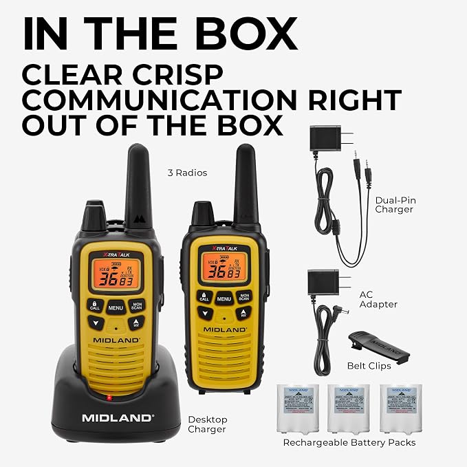 Midland LXT630X3VP3 FRS Walkie Talkies - Image 8